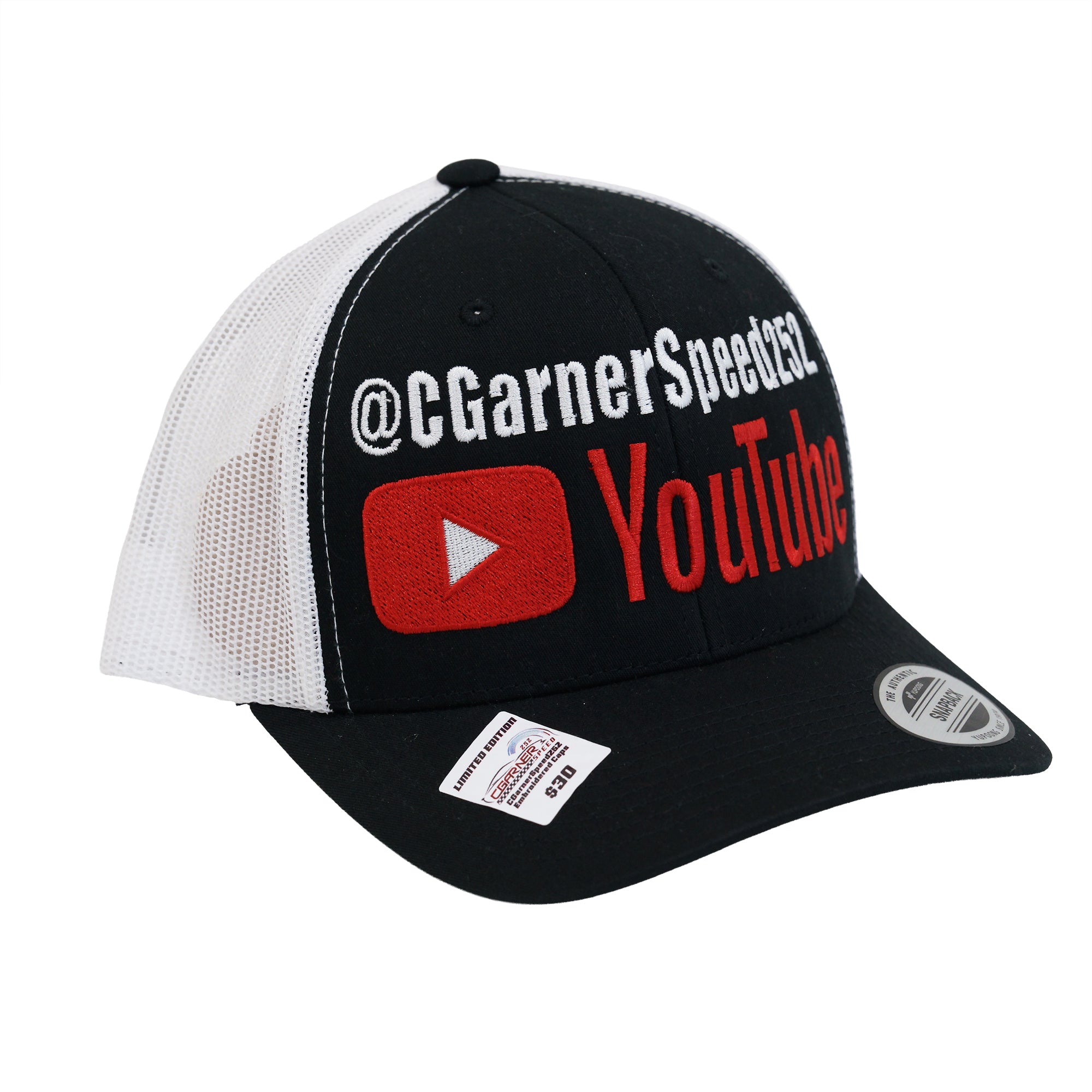 CGARNERSPEED TRUCKER HAT WHITE